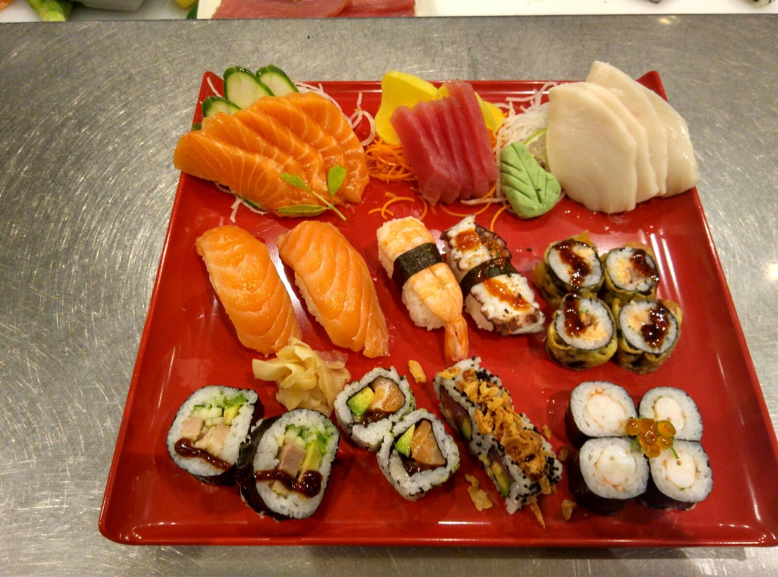 Sashimi, sushi y maki